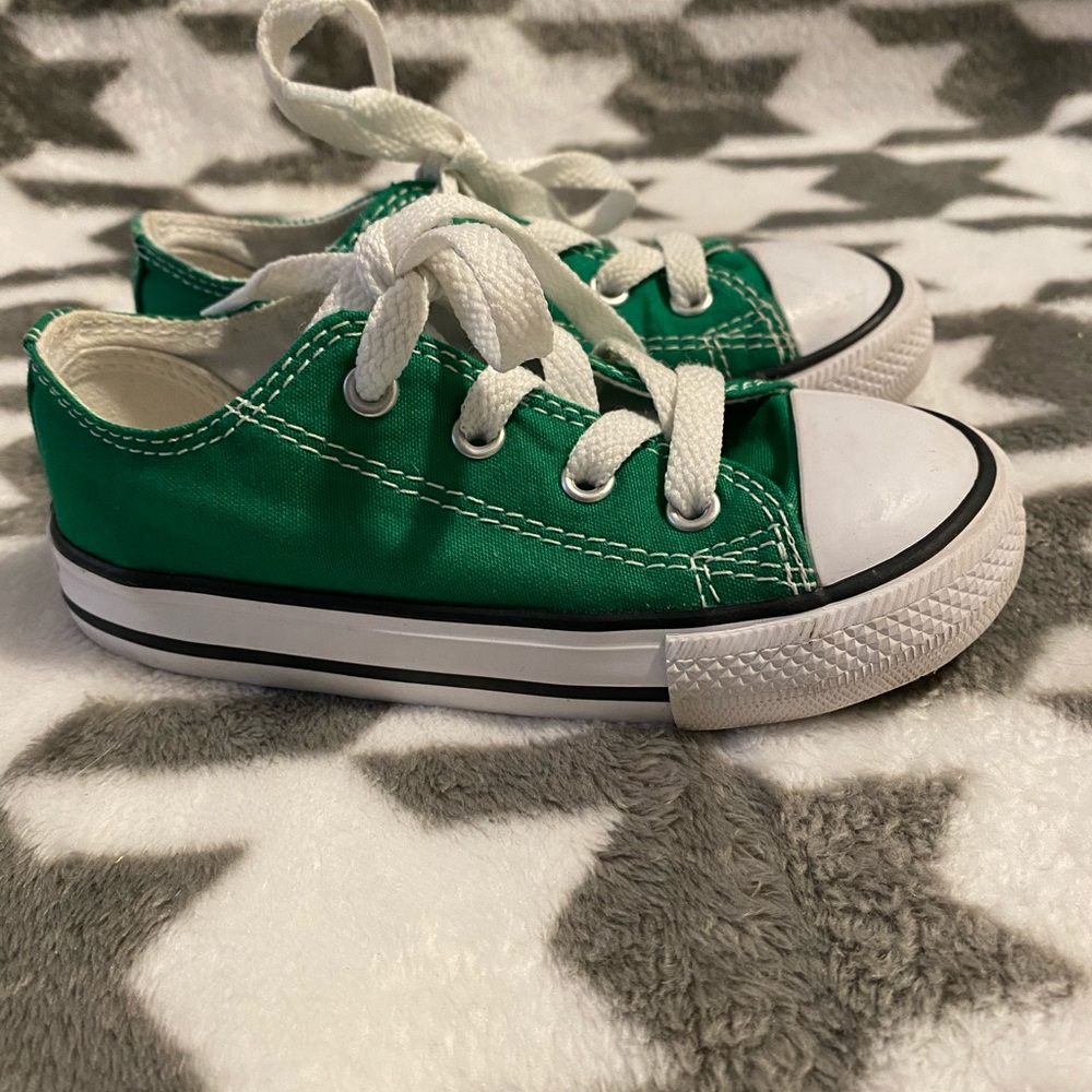 Toddler low top Chuck Taylors.